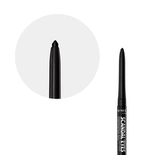 Carica l&#39;immagine nel visualizzatore di Gallery, Rimmel London ScandalEyes Exaggerate Eye Definer, Matita Occhi Automatica Waterproof a Lunga Durata dal Colore Intenso e Tratto Ultra Preciso, 001 Intense Black - 0.35g