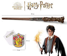 Carica l&#39;immagine nel visualizzatore di Gallery, Ciao- Bacchetta Harry Potter (30cm) con Stemma Gryffindor in Scatola Clip, Colore Marrone, 20192