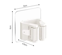 Carica l'immagine nel visualizzatore di Gallery, 4 Pezzi Portascope e Portaspazzole Muro Portascopa da Parete Autoadesivo Porta Scope Parete Plastica Supporto per Scopa 