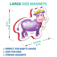Carica l&#39;immagine nel visualizzatore di Gallery, Little World 25 Magneti Bambini 1 anno – Gioco Calamite Bambini 2 anni - Calamite Animali per Bambini - Animali Magnetici per Lavagna - Animali da Fattoria Magnetici