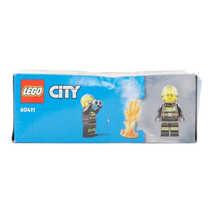 LEGO City Elicottero dei Pompieri, Veicolo Giocattolo da Costruire con 2 Elementi Lancia-Acqua e Minifigure del Pilota Vigile del Fuoco, Giochi per Bambini e Bambine da 5 Anni, Regalo Divertente 60411