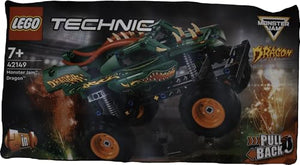 LEGO Technic Monster Jam Dragon, Set Monster Truck 2 in 1 con Pull-Back, Auto Offroad e Macchina Giocattolo Buggy, Giochi per Bambini e Bambine 42149