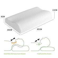 Carica l'immagine nel visualizzatore di Gallery, Cuscino cervicale ortopedico in memory foam, cuscino ergonomico per dolori al collo, per chi dorme sul fianco Cervicale Memory Foam, Cuscino, Guanciale Letto in Memory Foam Ergonomico per Dolori a Collo e Cervicali, Federa Morbida Rimovibile e Lavabile