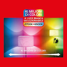 Carica l'immagine nel visualizzatore di Gallery, Beghelli - Lampadina LED Smart OLIVA E14 5W RGB-CCT WiFi, Compatibile con Alexa, App Dom-e, Controllo Vocale, Regolazione Colori e Intensità, Facile Installazione, 1 Unità, Bianco