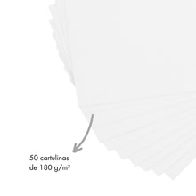 Carica l'immagine nel visualizzatore di Gallery, Dohe - Cartoncini Bianchi A4 (50 pz) - Formato 21x29,7 cm, Spessore 180 g/m², per Lavoretti Creativi, Stampa e Materiale