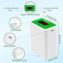Carica l'immagine nel visualizzatore di Gallery, Irrigazione Automatica, 12 kit di Irrigazione a Goccia per Piante Domestiche, Display a LED e Irrigazione Automatica per USB Ricaricabile, Dispositivi di Irrigazione (Upgraded 12JH)