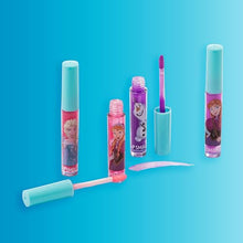 Carica l'immagine nel visualizzatore di Gallery, Lip Smacker Frozen Lip Gloss Set, Set di Trucchi Frozen per Bambina, con 4 Lucidalabbra Colorati e una Pochette Frozen della Collezione Winter Wonderland Celebration per un Look da Principessa Disney