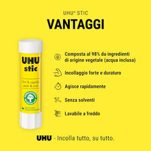 Carica l'immagine nel visualizzatore di Gallery, UHU Stic 5x8.2g colla per bambini, sicura da usare per i lavoretti, adatta per la scuola, l'ufficio, l'università