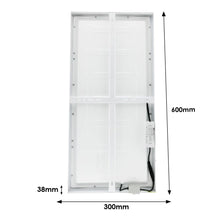 Carica l'immagine nel visualizzatore di Gallery, M Ledme - Plafoniera superficie pannello LED 60 x 30 cm 24 W, con selettore di colore bianco caldo, neutro o freddo (CCT