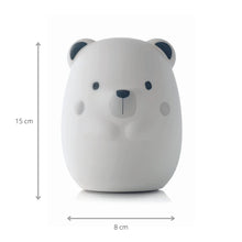 Carica l'immagine nel visualizzatore di Gallery, Jané Yum Bear Big Luce Notturna Bambino, Lampada Portatile, USB Ricaricabile, 9 Colori, Touch, Silicone Morbido, Orsetto