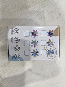 Giochi Sonaglio Dentizione Del Neonato 0 3 6 9 12 Mesi, Sensoriali Giocattoli Silicone Palla da Massaggia Gengive, BPA Free Montessori Regalo Bambino