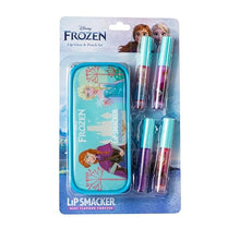 Carica l'immagine nel visualizzatore di Gallery, Lip Smacker Frozen Lip Gloss Set, Set di Trucchi Frozen per Bambina, con 4 Lucidalabbra Colorati e una Pochette Frozen della Collezione Winter Wonderland Celebration per un Look da Principessa Disney