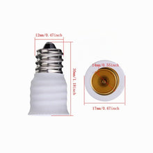 Carica l'immagine nel visualizzatore di Gallery, ShuoHui 2 adattatori per convertitore da E12 a E14 per lampadine a LED (E12 a E14)