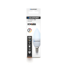 Carica l'immagine nel visualizzatore di Gallery, BLAUPUNKT E14 a candela 10W 820lm 6000K Bianco Freddo, Confezione singola