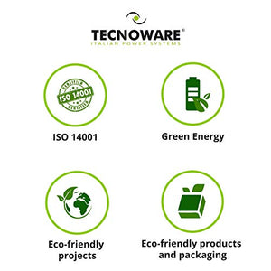 Tecnoware Batteria Ermetica al Piombo 12 V Capacità 9 Ah, per UPS, Sistemi di Videosorveglianza e Allarme, Attacco Faston 6.3 mm, Dimensioni 15.1 x 9.4 x 6.5 cm