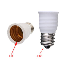 Carica l'immagine nel visualizzatore di Gallery, ShuoHui 2 adattatori per convertitore da E12 a E14 per lampadine a LED (E12 a E14)