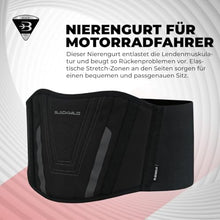 Carica l'immagine nel visualizzatore di Gallery, BLACKWILD Fascia Lombare Supporto Schiena - Cintura Lombare Per Moto | Regolazione della Fascia Schiena per Uomini e Donne, Fascia Lombare Riscaldante