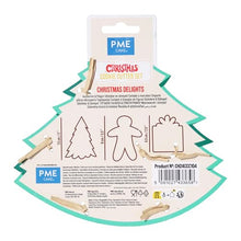 Carica l&#39;immagine nel visualizzatore di Gallery, PME Natalizi Set di 3 Tagliabiscotti - Delizie Natalizie