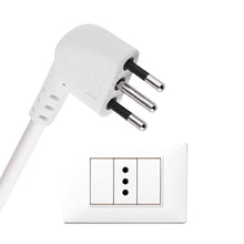 Carica l'immagine nel visualizzatore di Gallery, Electraline 62047 Multipresa 6 Posti, 2 Polivalenti, 4 Bivalenti 10/16A, Cavo 2 m, Spina Piccola 10A, Bianco