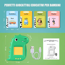 Carica l&#39;immagine nel visualizzatore di Gallery, Talking Flash Cards Schede Flash Cards Parlanti Flash Cards Flash Cards Bambini Giocattoli Educativi per Bambini 3+ Anni Autismo Giochi Regali di Compleanno Giochi Montessori(Verde Italiano)