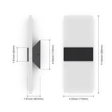 Carica l'immagine nel visualizzatore di Gallery, Sytmhoe Lampada a Muro Led Interni 12W Dimmerabile 2700K-6500K CCT Modificabile Con Telecomando, Acrilico Applique Da In