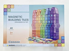 Carica l&#39;immagine nel visualizzatore di Gallery, Piastrelle magnetiche Giocattoli per bambini Giocattoli magneti per il bambino Blocchi magnetici Giocattoli da costruzione Giocattoli Montessori per ragazzi e ragazze di 3+ anni