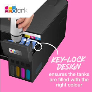 Epson Serie 104 Bottiglia di Inchiostro EcoTank -Ricarica Agevole Serbatoi Stampante, Stampa fino 4500 Pagine, Flacone Nero, 65ml