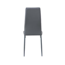 Carica l'immagine nel visualizzatore di Gallery, Sedie sala da pranzo 4 pezzi imbottita sedie da cucina e gambe in ferro sedia cucina moderna sedia soggiorno sedie da cucina, grigio