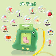 Carica l'immagine nel visualizzatore di Gallery, Xtaco flashcards bambini italiano e inglese, amico vocabolo gioco italiano,giochi montessori 2 anni, educativi prescolari Lingua Imparare a parlare Colori Numero Animali -224 Parole Verde
