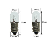 Carica l'immagine nel visualizzatore di Gallery, 10 lampadine a sfera E10, 24 V, 0,2 A, in miniatura, base a vite, bianco caldo, 30 lm (24 V)
