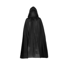 Carica l'immagine nel visualizzatore di Gallery, Zeayebsr 1pc Costume da strega con cappuccio nero di Halloween, travestimento da strega, accessori cosplay per adulti e bambini per riunioni di famiglia