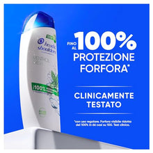 Carica l'immagine nel visualizzatore di Gallery, Head &amp; Shoulders Shampoo Antiforfora Menthol Fresh 6X250ml Uso Quotidiano. Fino al 100% Protezione dalla Forfora. Clinicamente Testato. Tutti i Tipi di Cute e Capelli. Sensazione di Freschezza