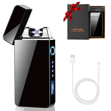 Carica l&#39;immagine nel visualizzatore di Gallery, Idee Regalo per Papà, Regali Festa del Papà, Accendino Elettrico, USB Accendino Elettronico Touchscreen Antivento Senza Fiamma Accendino Ricaricabile Accendino, Regali Uomini, Papà, Lui