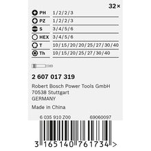 Carica l'immagine nel visualizzatore di Gallery, Bosch Accessories 2607017319 Set di Punte per Giravite, Nero, 1/4 Pollici