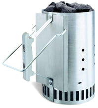 Carica l'immagine nel visualizzatore di Gallery, Weber 17631 - Kit Ciminiera di Accensione + 2 Kg di Bricchetti + 3 Cubetti Accensione