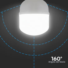 Carica l'immagine nel visualizzatore di Gallery, V-TAC LED Bulb - 50W Plastic T140 4000K E27 With E40 Ring