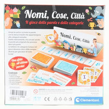 Carica l&#39;immagine nel visualizzatore di Gallery, Clementoni - Nomi Cose e Città, Gioco da Tavolo con 29 Carte Categoria, per Bambini dai 7 Anni in Su e Tutta la Famiglia, 2-6 Giocatori, Idea Regalo Made in Italy, Lingua Italiana, 16634