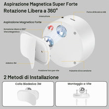 Carica l'immagine nel visualizzatore di Gallery, HOTUT Lampada da parete interni, 2 Pezzi Applique da Parete, Telecomando Controllo Touch 360° Ruotabile, 3 Modalità di C