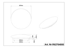 Carica l'immagine nel visualizzatore di Gallery, Reality LED Lampada da soffitto Moonika R62764000, paralume in acrilico motivo lunare, incl. LED da 15 Watt