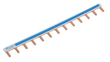 Carica l'immagine nel visualizzatore di Gallery, Electraline 87103 Pettine di Connessione 13 Moduli, 225mm, ideale per semplificatre e rendere più sicuro il cablaggio de