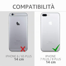 Carica l'immagine nel visualizzatore di Gallery, kwmobile Custodia Compatibile con Apple iPhone 7 Plus/iPhone 8 Plus Cover - Back Case per Smartphone in Silicone TPU - P