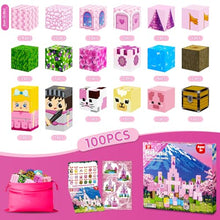 Carica l'immagine nel visualizzatore di Gallery, ECHOBUY Costruzioni Magnetiche, 100 Pezzi Giochi Cubi Magnetici, Blocchi Magnetic per Bambini Magnetic Building Blocks dai 3+ Giocattoli Montessori STEM Regali per Ragazzi e Ragazze