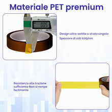 Carica l'immagine nel visualizzatore di Gallery, URAQT Nastro Termico, 2 rotoli Nastro adesivo resistente al Calore, 20mm x 33m Polyimide Tape Nastro, senza residui nast