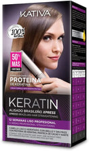 Carica l'immagine nel visualizzatore di Gallery, Kativa Keratin And Argan Oil Brazilian Straightening Kit Formaldehyde Free