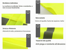 Carica l'immagine nel visualizzatore di Gallery, Anlising Gilet di Sicurezza, 10PCS Giallo Giubbotto di Sicurezza Riflettente,Gilet di Sicurezza ad Alta visibilità,Gilet