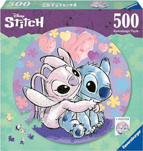 Carica l'immagine nel visualizzatore di Gallery, Ravensburger - Puzzle Disney Stitch per Adulti, 500 Pezzi, Collezione Circolare, Idea Regalo per Lei o Lui, Forma Rotonda 52x52cm