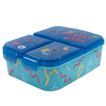 Carica l&#39;immagine nel visualizzatore di Gallery, ILS I LOVE SHOPPING Porta Merenda Scuola con 3 scomparti Portamerenda in Plastica Bambini Pranzo Launch Box - BPA Free (Stitch)