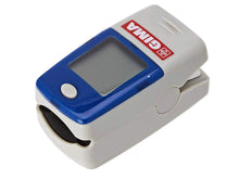 Carica l'immagine nel visualizzatore di Gallery, GIMA Saturimetro Oxy-5 Pulsoximetro da Dito, Diametro 10-22 mm, Portatile, Rileva Saturazione, Battito e Perfusione, 2 p