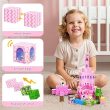 Carica l'immagine nel visualizzatore di Gallery, ECHOBUY Costruzioni Magnetiche, 100 Pezzi Giochi Cubi Magnetici, Blocchi Magnetic per Bambini Magnetic Building Blocks dai 3+ Giocattoli Montessori STEM Regali per Ragazzi e Ragazze