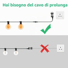 Carica l'immagine nel visualizzatore di Gallery, Cozymeow Prolunga Luci Natale 6M/19.8Ft 2 Pin Cavo Connettore